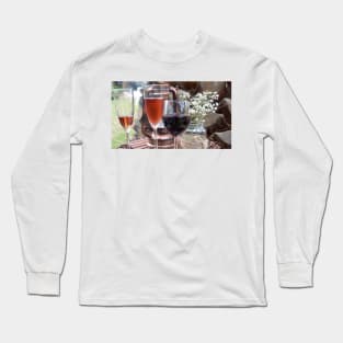 Wedding Wine - Adelaide Hills Wedding - Fleurieu Peninsula wedding by South Australian artist Avril Thomas Long Sleeve T-Shirt